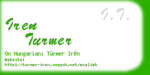 iren turmer business card