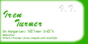 iren turmer business card